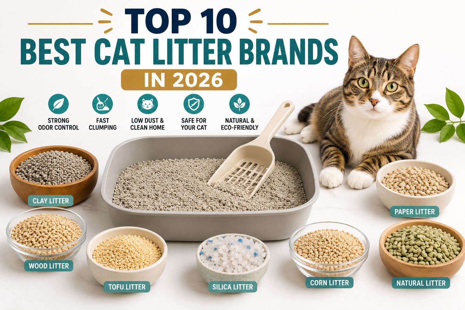 Top 10 Best Cat Litter Brands in 2026 (Tested & Reviewed)