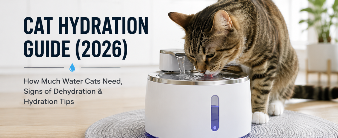 How Much Water Should a Cat Drink? Signs of Dehydration & Hydration Tips (2026)