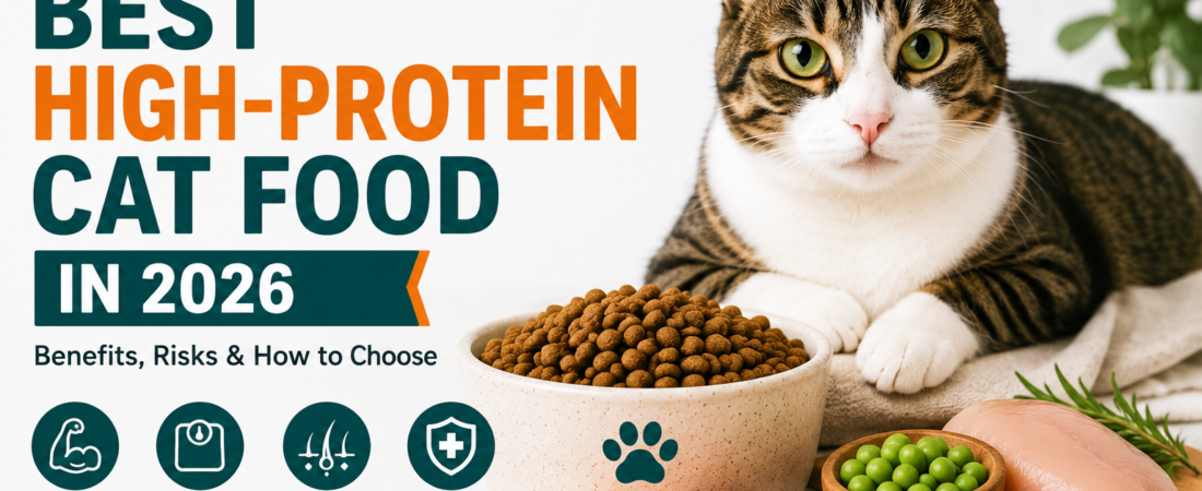 Best High-Protein Cat Food in 2026: Benefits, Risks & Buying Guide