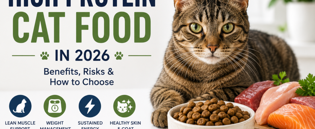 High Protein Cat Food in 2026: Benefits, Risks & How to Choose