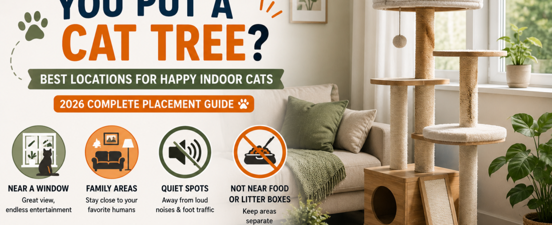Where to Put a Cat Tree? Best Locations for Happy Indoor Cats (2026)