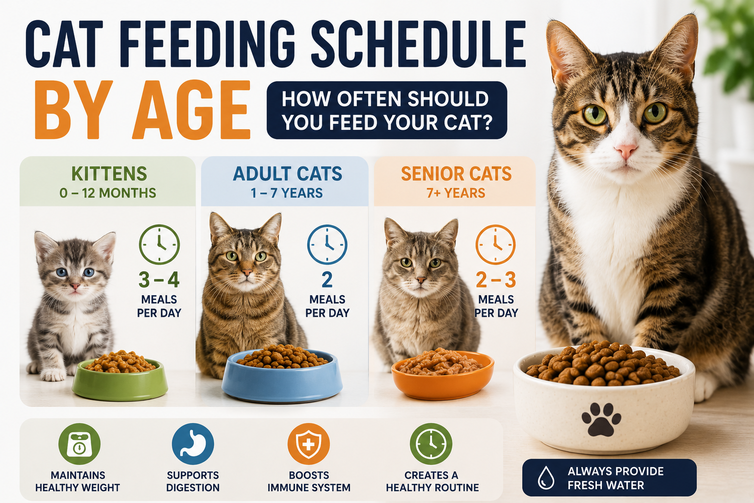 Cat Feeding Schedule by Age (2026): Complete Feeding Guide