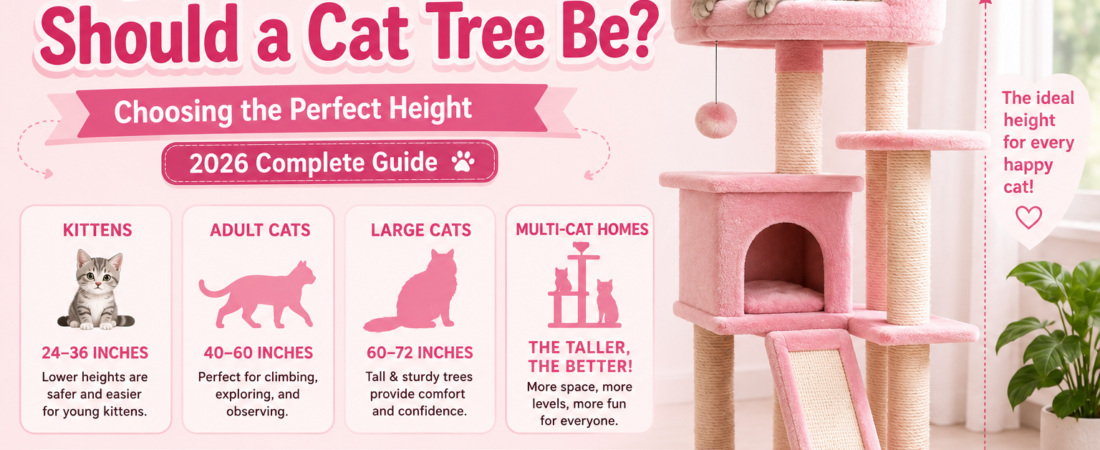 How Tall Should a Cat Tree Be? Choosing the Perfect Height (2026 Guide)