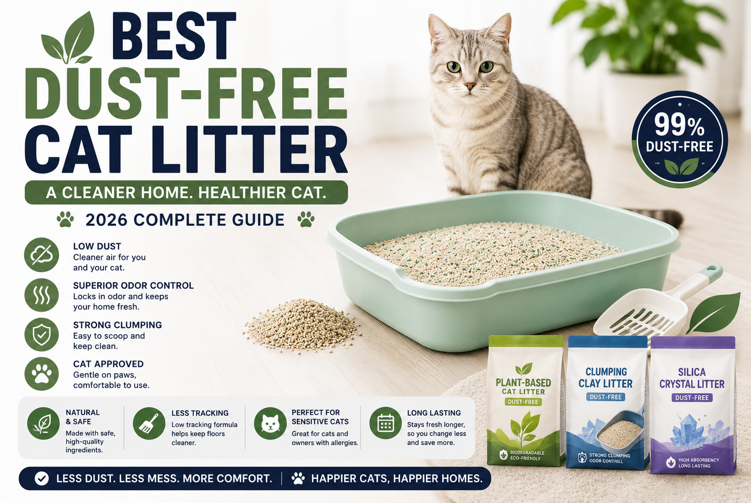 Best Dust-Free Cat Litter in 2026: Complete Buying Guide