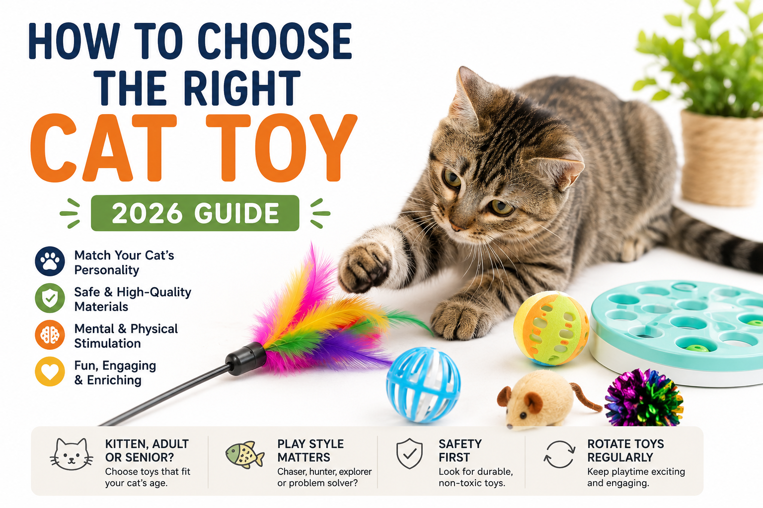 How to Choose the Right Cat Toy (2026 Guide)