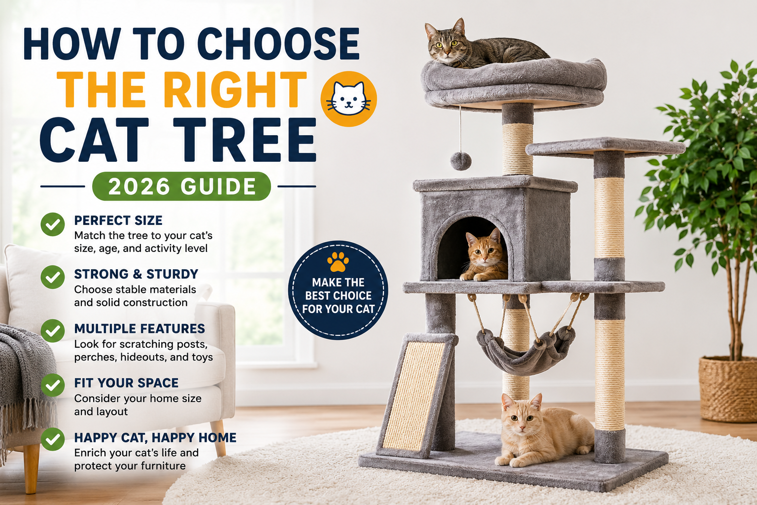 How to Choose the Right Cat Tree (2026 Guide)