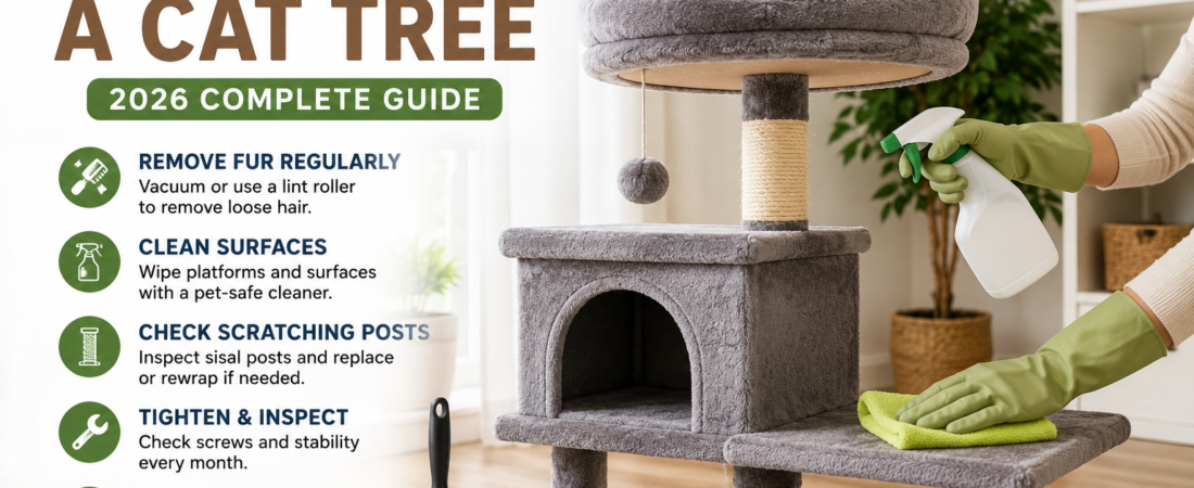 How to Clean and Maintain a Cat Tree (2026 Complete Guide)