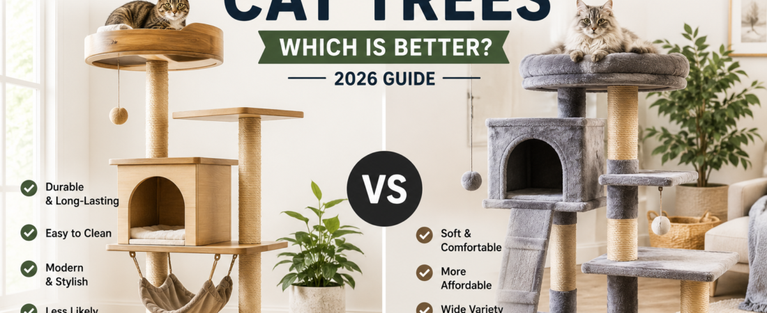 Wooden vs Carpeted Cat Trees: Which Is Better? (2026 Guide)