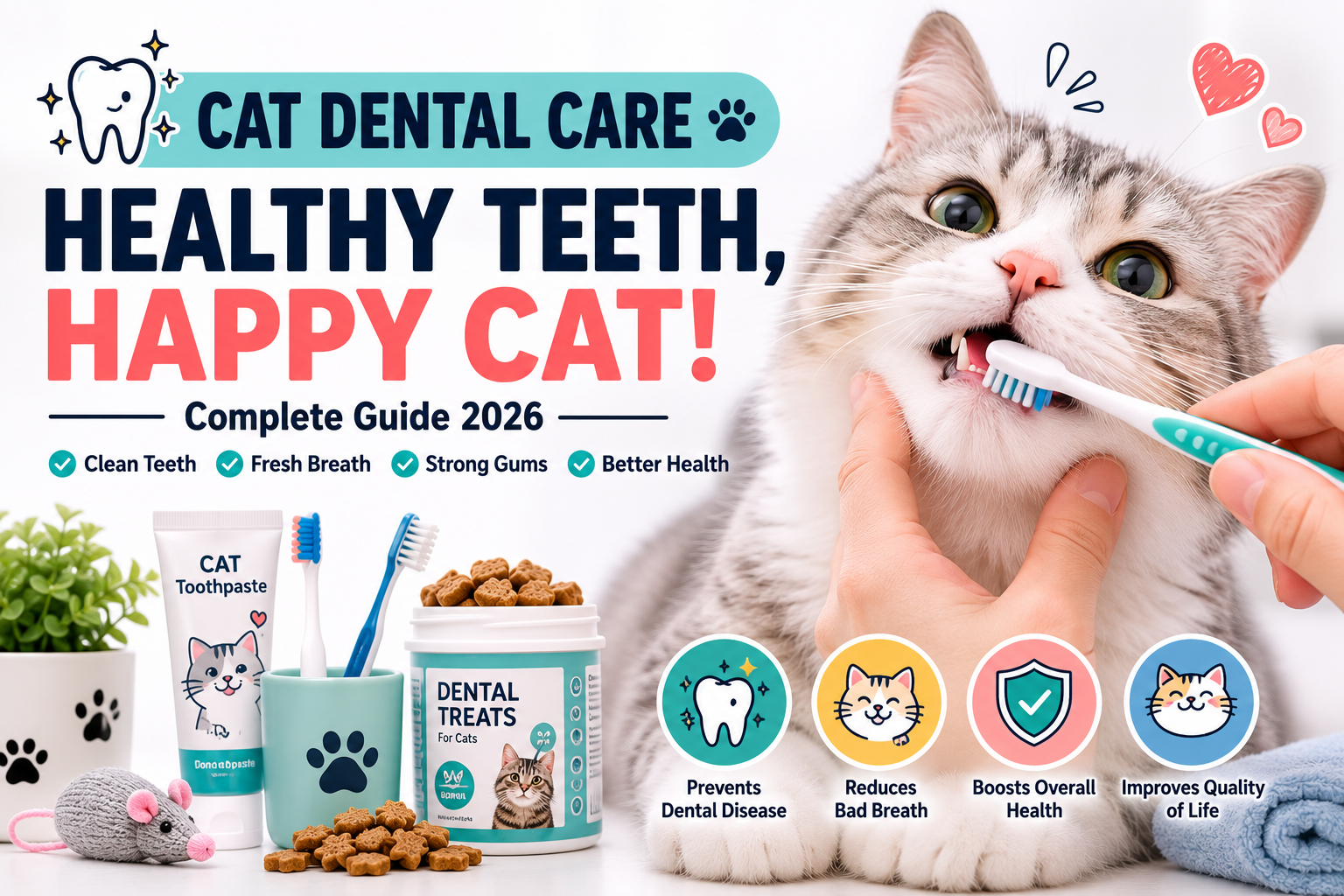 Cat Dental Care: How to Keep Your Cat’s Teeth Healthy (2026 Guide)