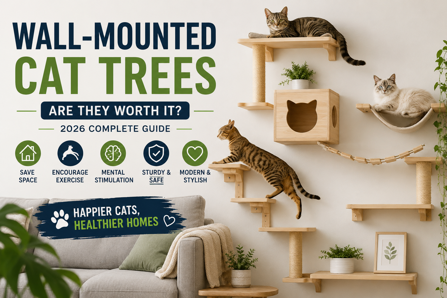 Wall-Mounted Cat Trees: Are They Worth It? (2026 Complete Guide)