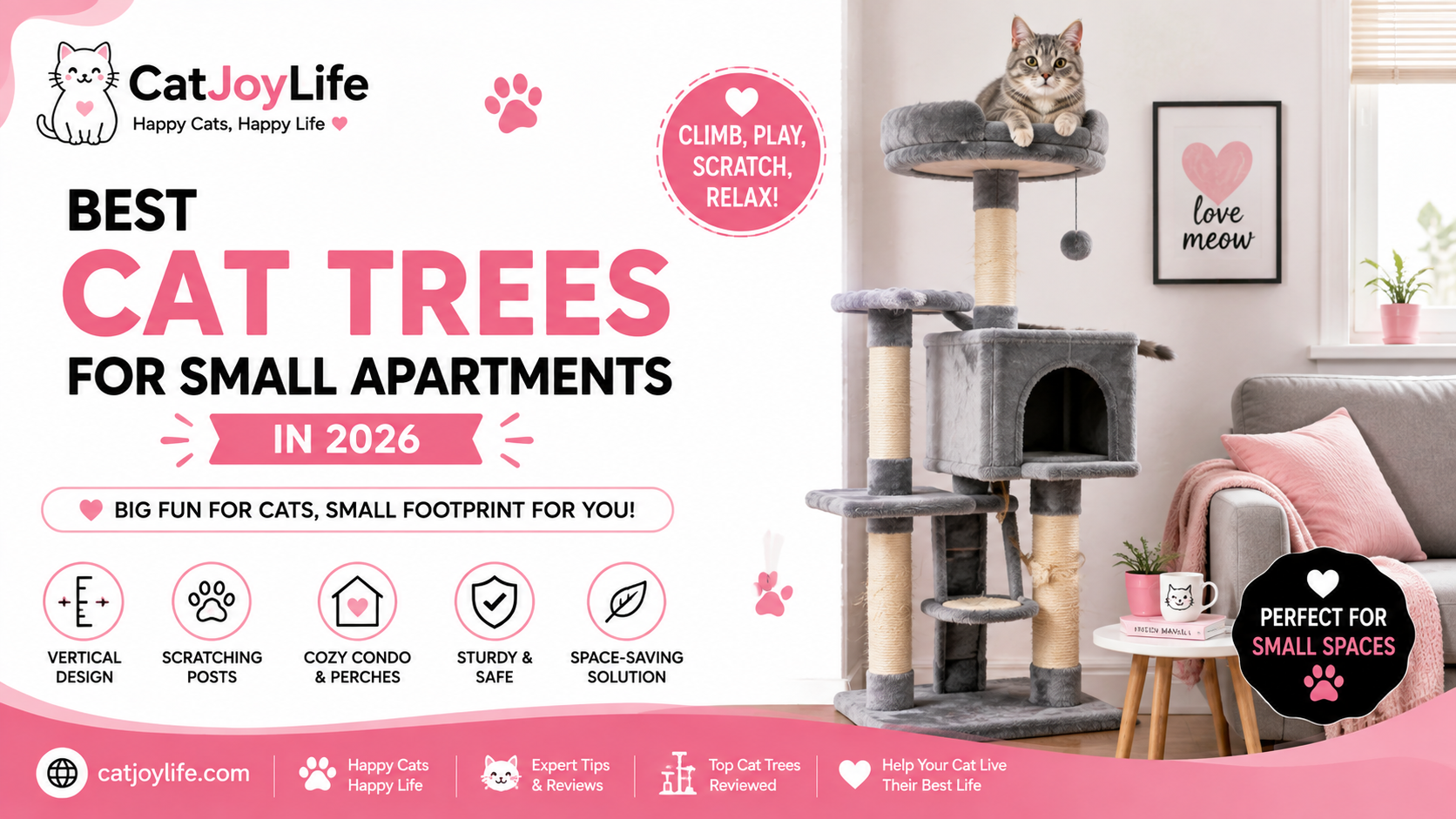 Best Cat Trees for Small Apartments in 2026
