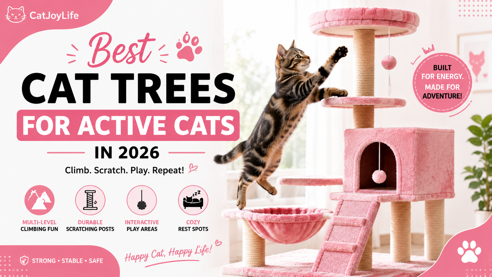Best Cat Trees for Active Cats in 2026: Play & Climb