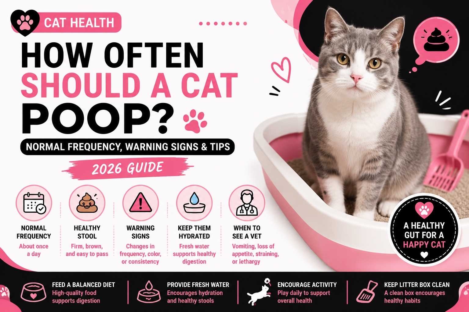 How Often Should a Cat Poop? Normal Frequency & Warning Signs