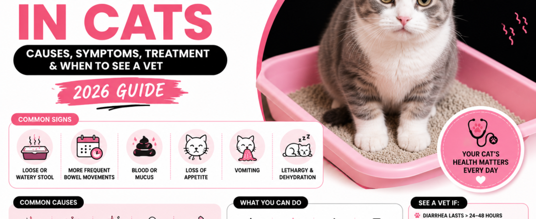 Cat Diarrhea: Causes, Symptoms & Treatment (2026 Guide)