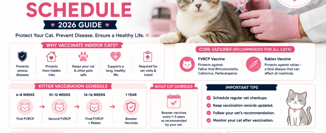 Indoor Cat Vaccination Schedule (2026 Guide)