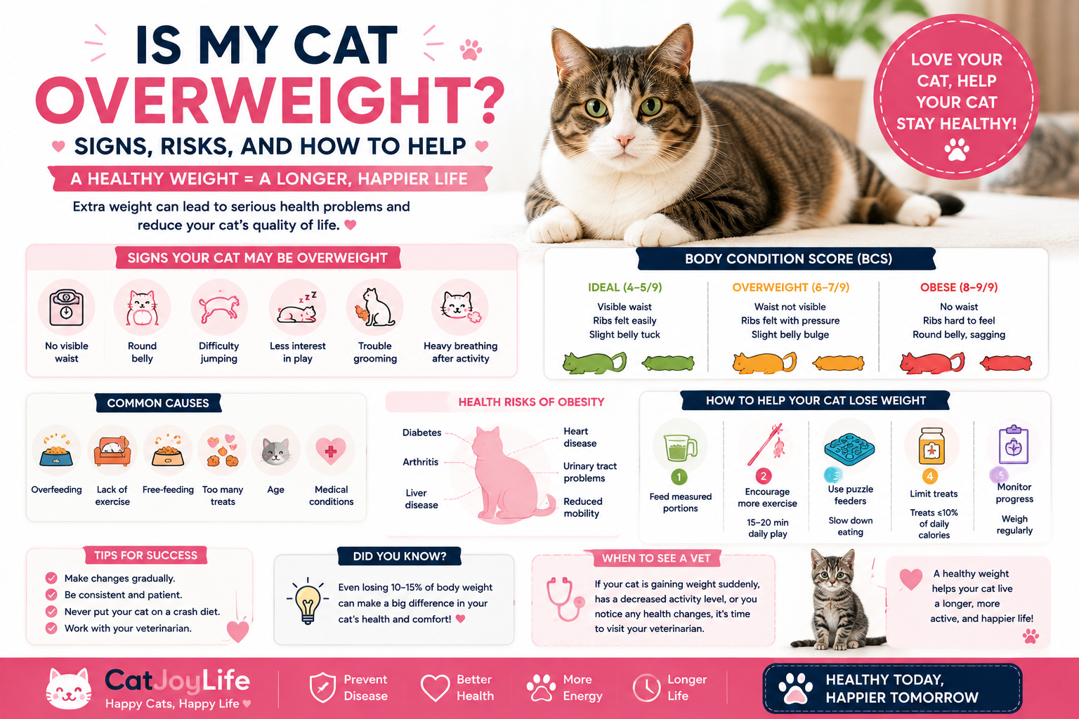Is My Cat Overweight? Signs, Risks, and How to Help (2026)