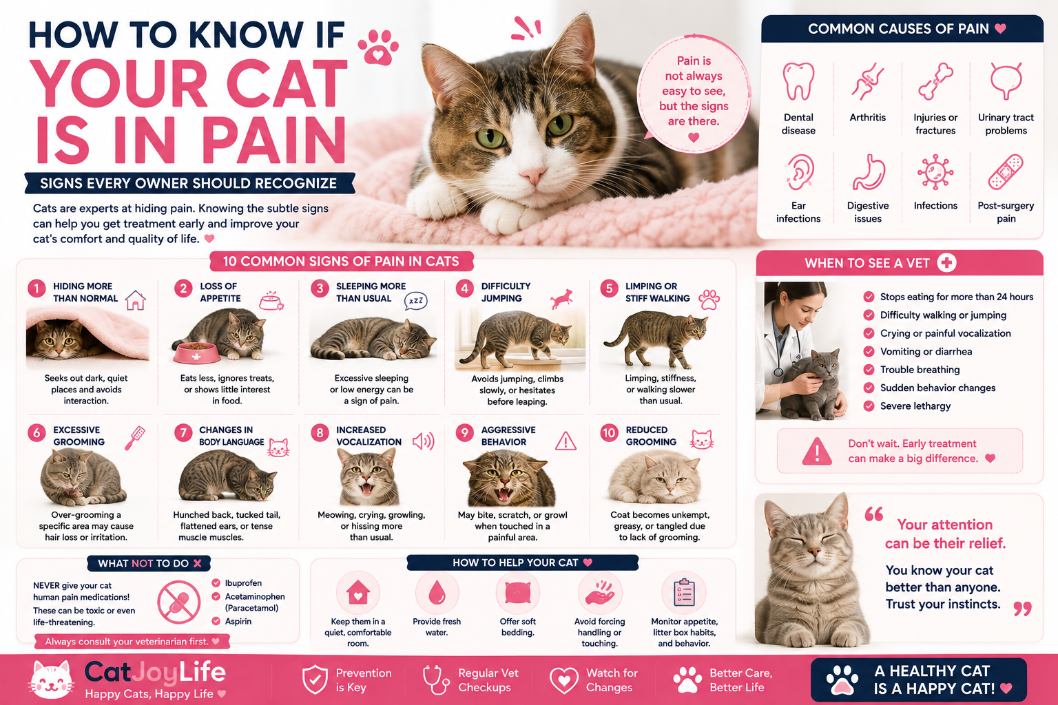 How to Know If Your Cat Is in Pain (2026 Guide)