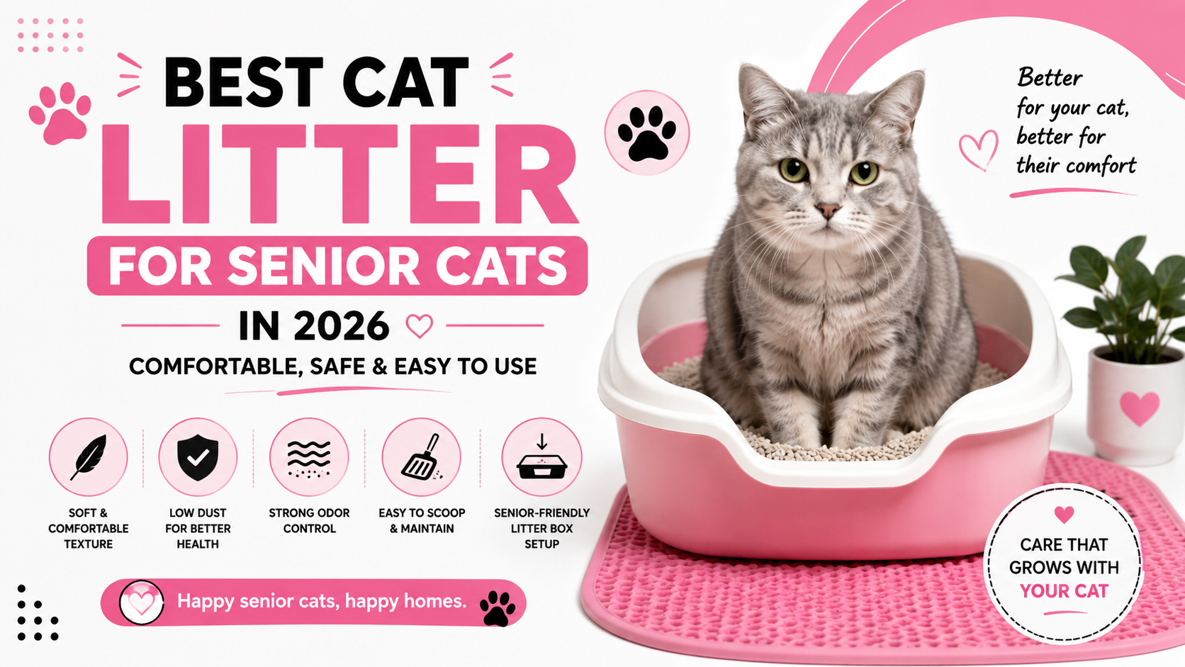 Best Cat Litter for Senior Cats in 2026: Comfortable & Safe