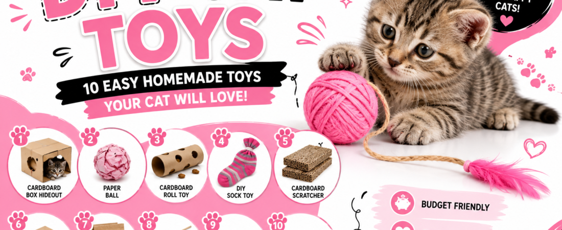 DIY Cat Toys: 10 Easy Homemade Toys (2026 Guide)
