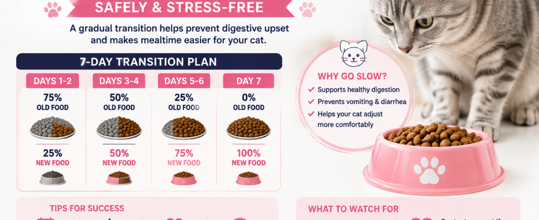 How to Transition Your Cat to a New Food Safely (2026 Guide)