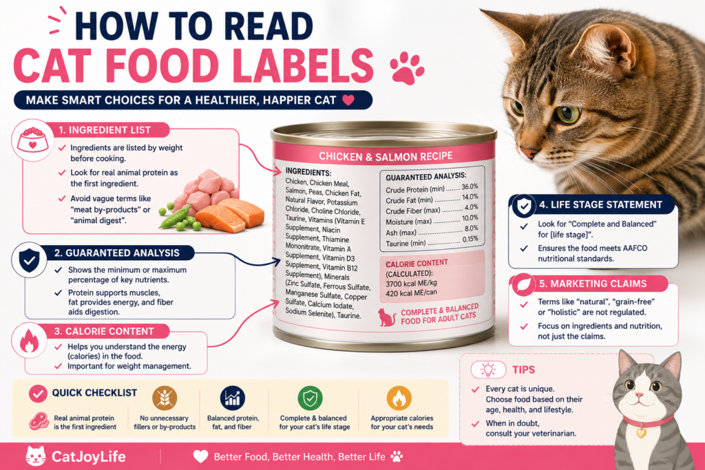 How to Read Cat Food Labels (2026 Guide): What Every Cat Owner Should Know