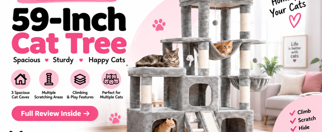Vibrissia 59-Inch Heavy Duty Cat Tree Review
