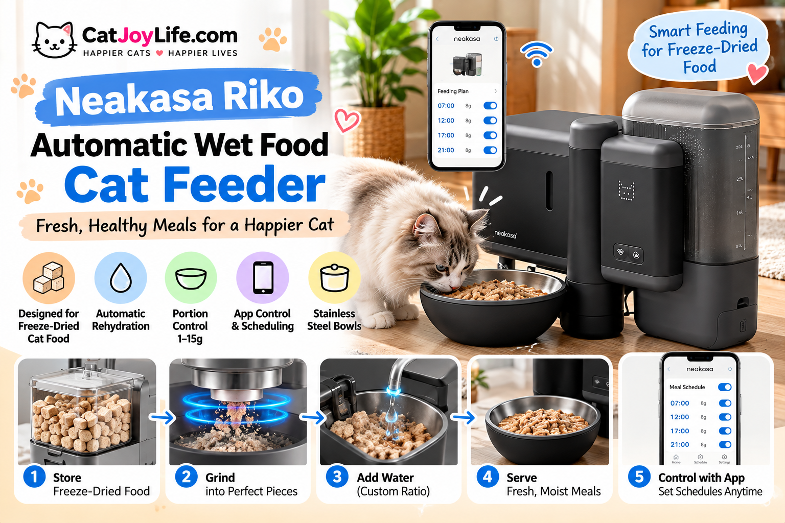 Neakasa Riko Automatic Cat Feeder Review: Is It Worth It?