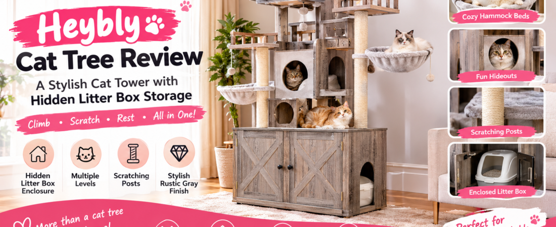 Heybly Cat Tree Review 2026: Hidden Litter Box